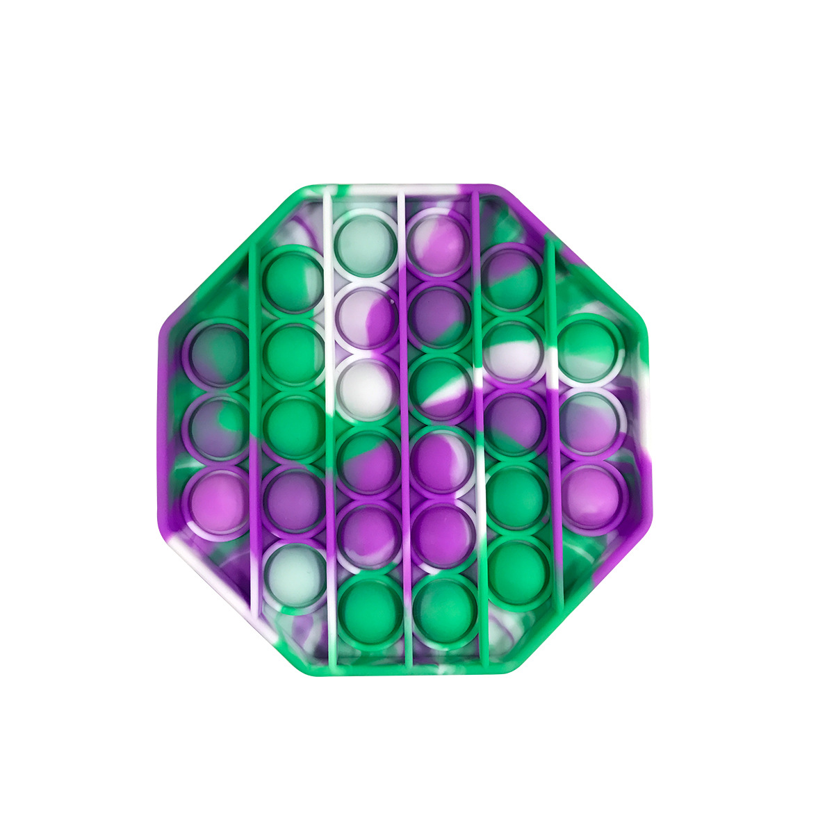 Octagon Camouflage Push Pop Bubble Fidget Sensory Toy 7