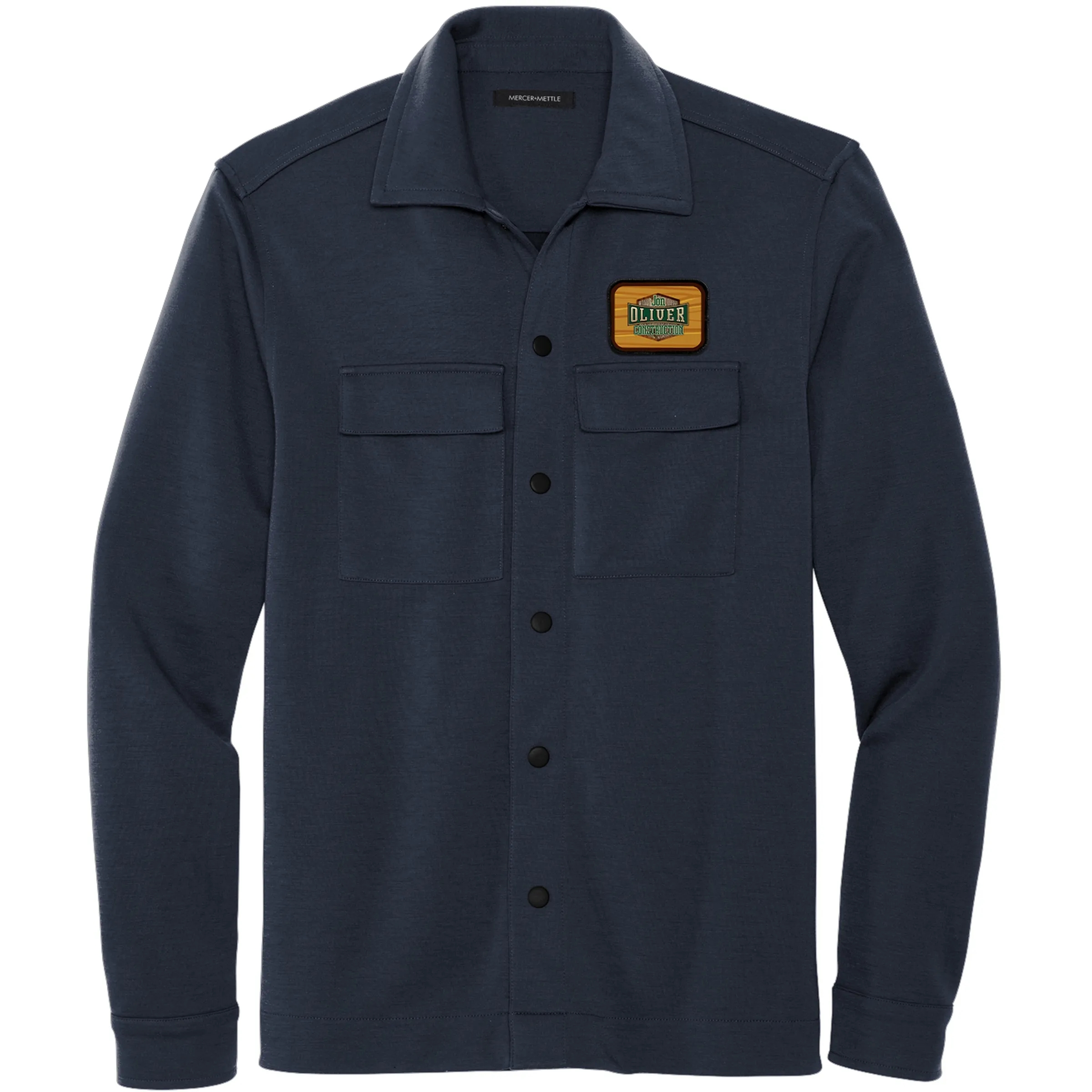 MERCER+METTLE(TM) DOUBLE-KNIT SNAP FRONT EMBLEM JACKET 5