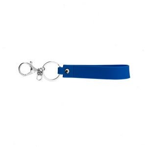 Vibrant Pure Color PVC Keychain Key Ring With Customizable Options 17