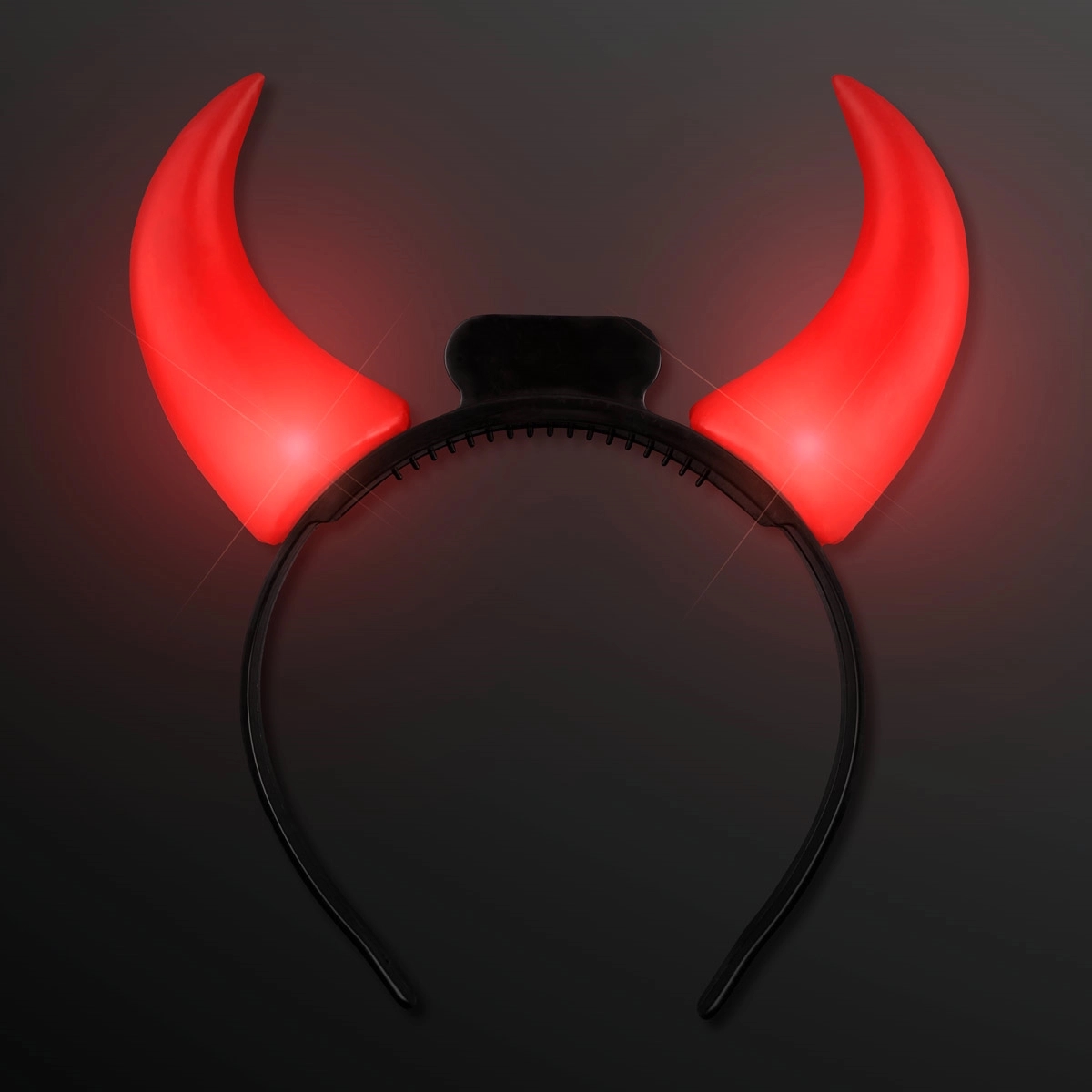 Large Devil Horns Light Up Headband 3