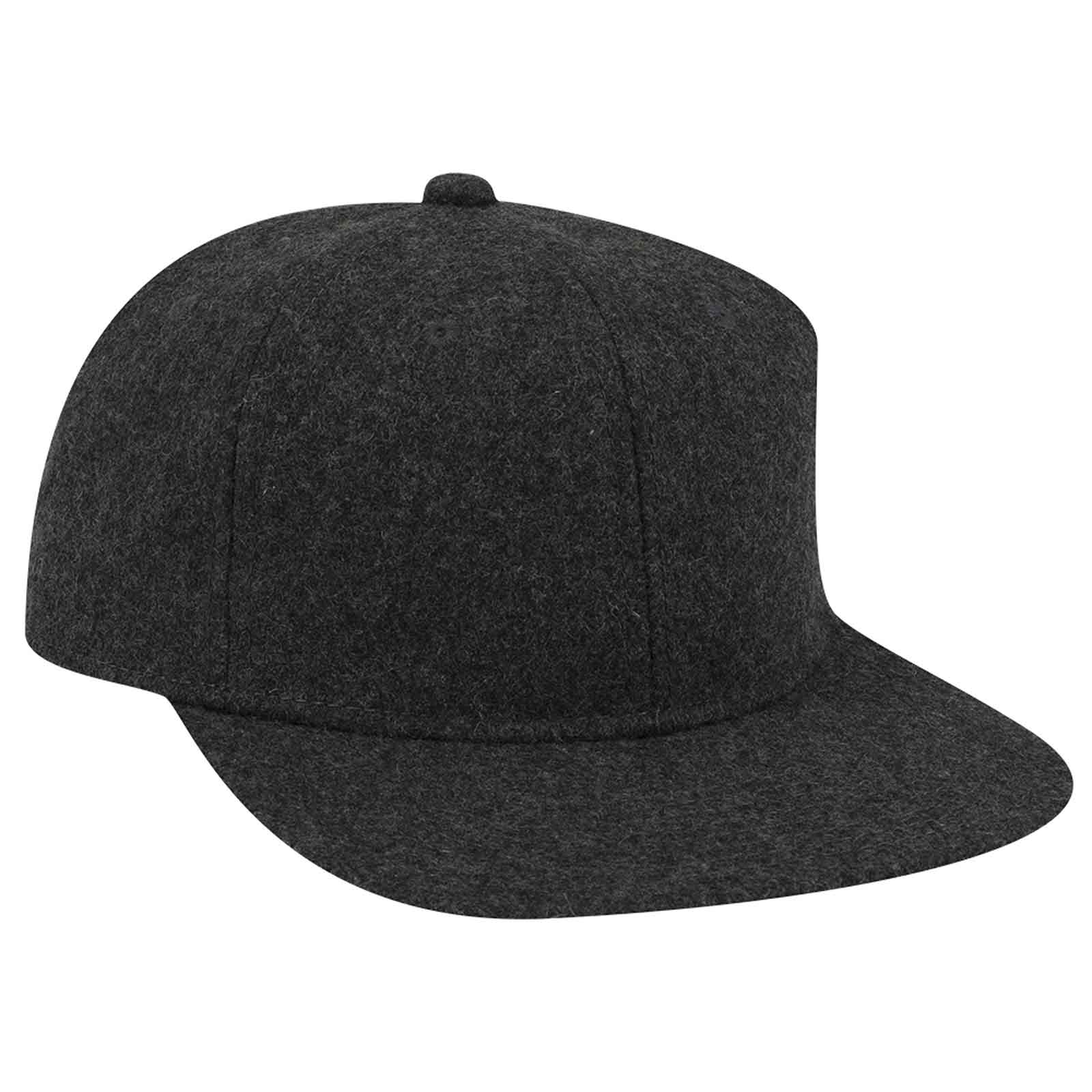 OTTO CAP 6 Panel Mid Profile Flat Visor Strapback Hat