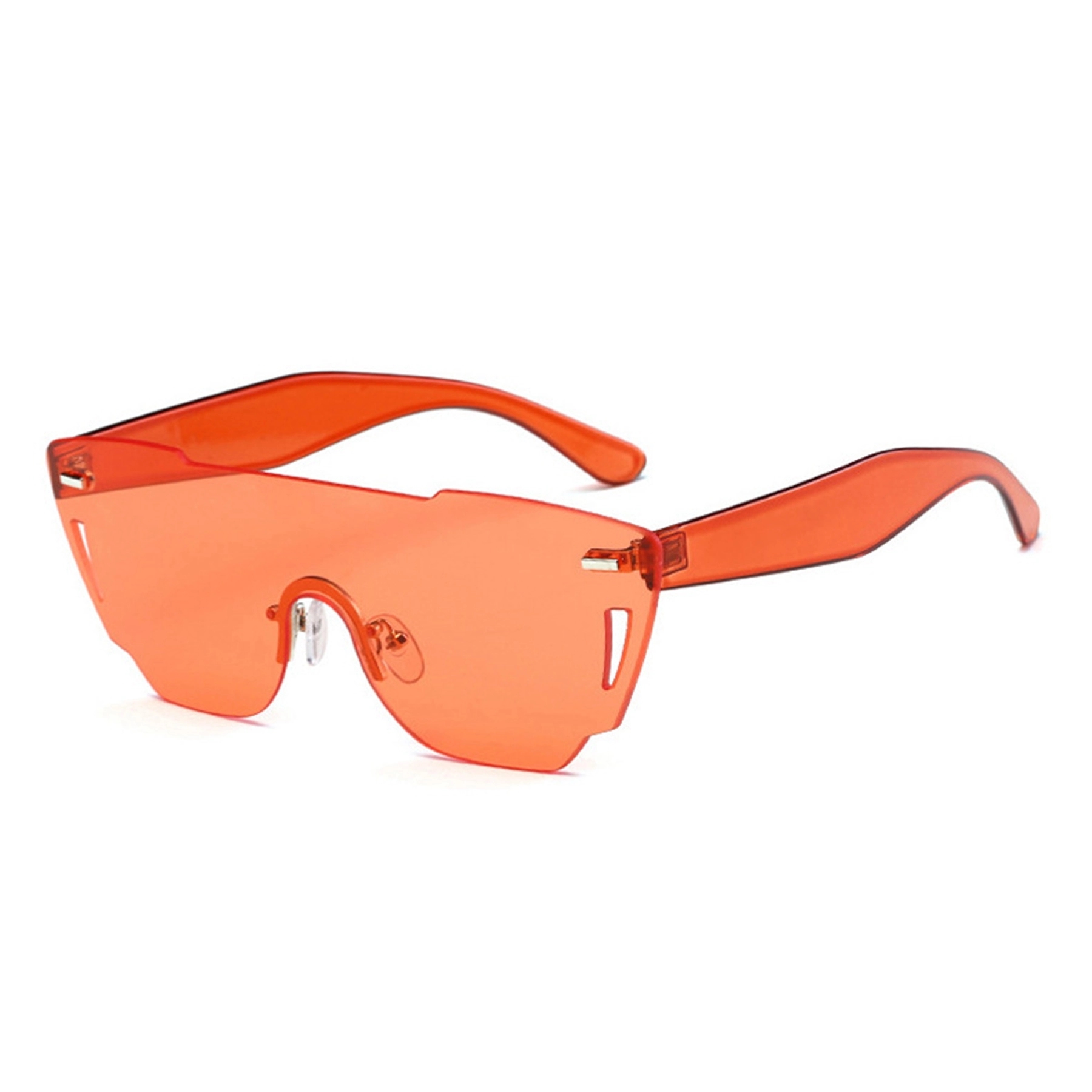 Oversized Rimless Carved Sunglasses 9