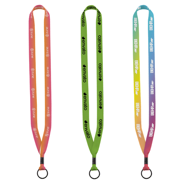 5/8" Tubular Lanyard with Metal Crimp & Metal Split-Ring 4