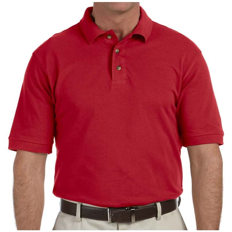 Harriton Mens 6 Oz. Ringspun Cotton Pique Short-Sleeve Polo 3