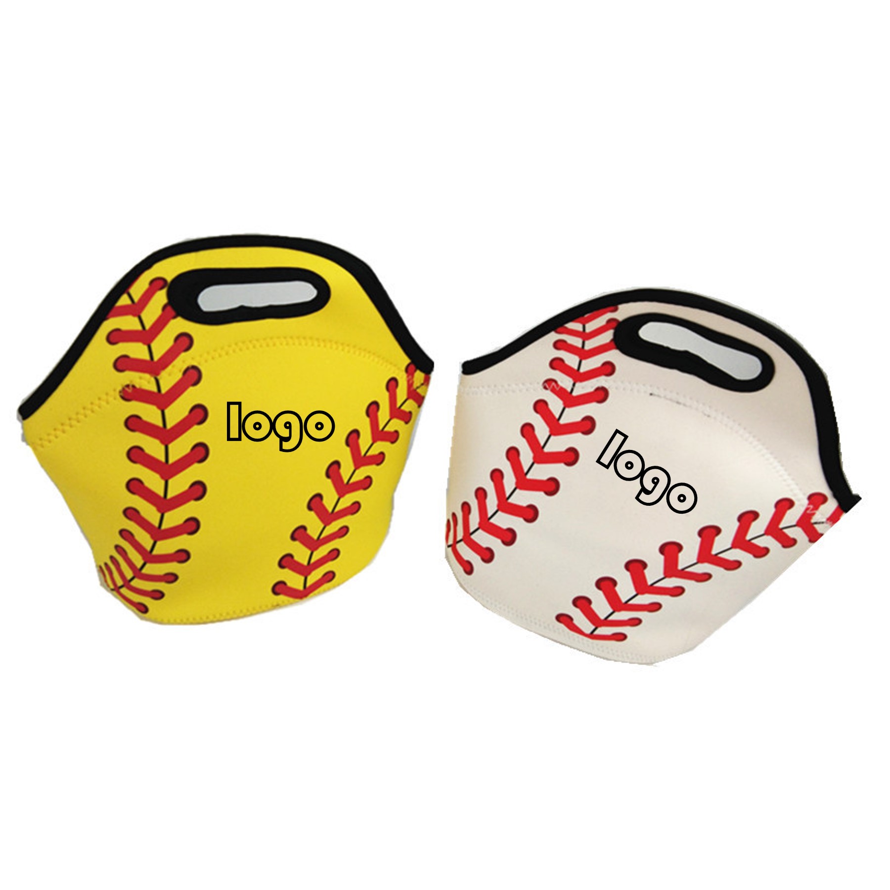 Neoprene Baseball Shaped Lunch Bag (direct import) 4