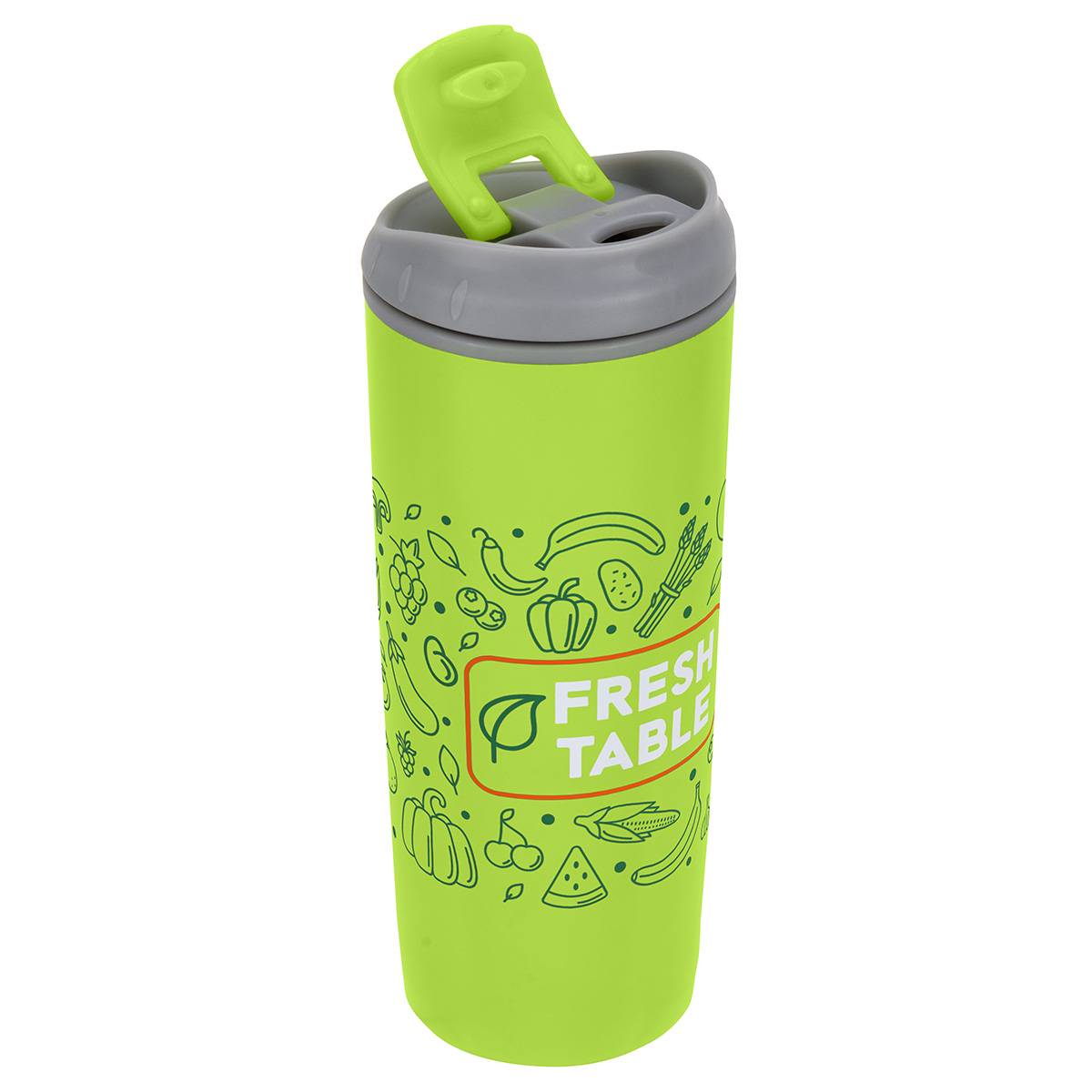 Olympia 17 oz Stainless Steel/Polypropylene Tumbler with Flip Top Lid 30
