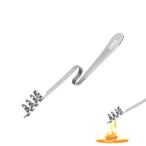 Curve Shaped Honey Dipper Stick Stirrer Food Grade Stainless Steel 7