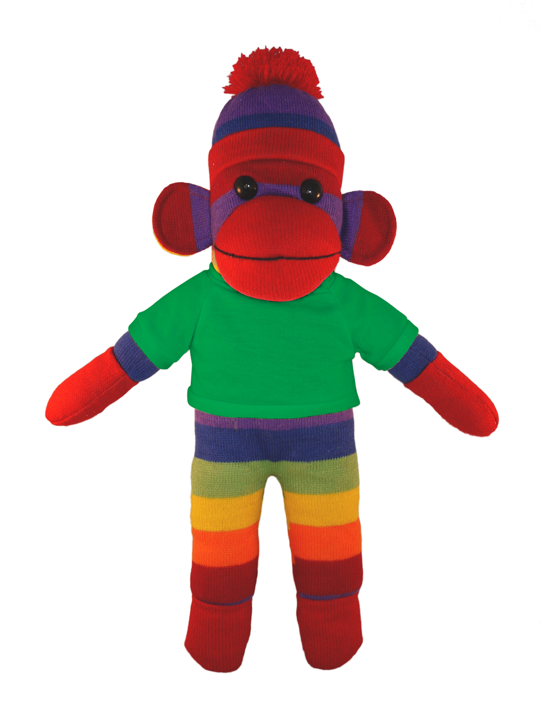 Rainbow Sock Monkey with Tee 17