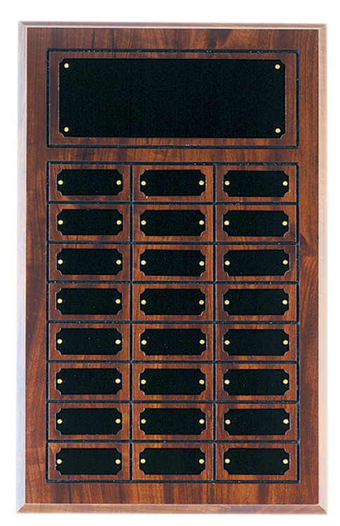 24 Plate Cherry Finish Perpetual Plaques 2