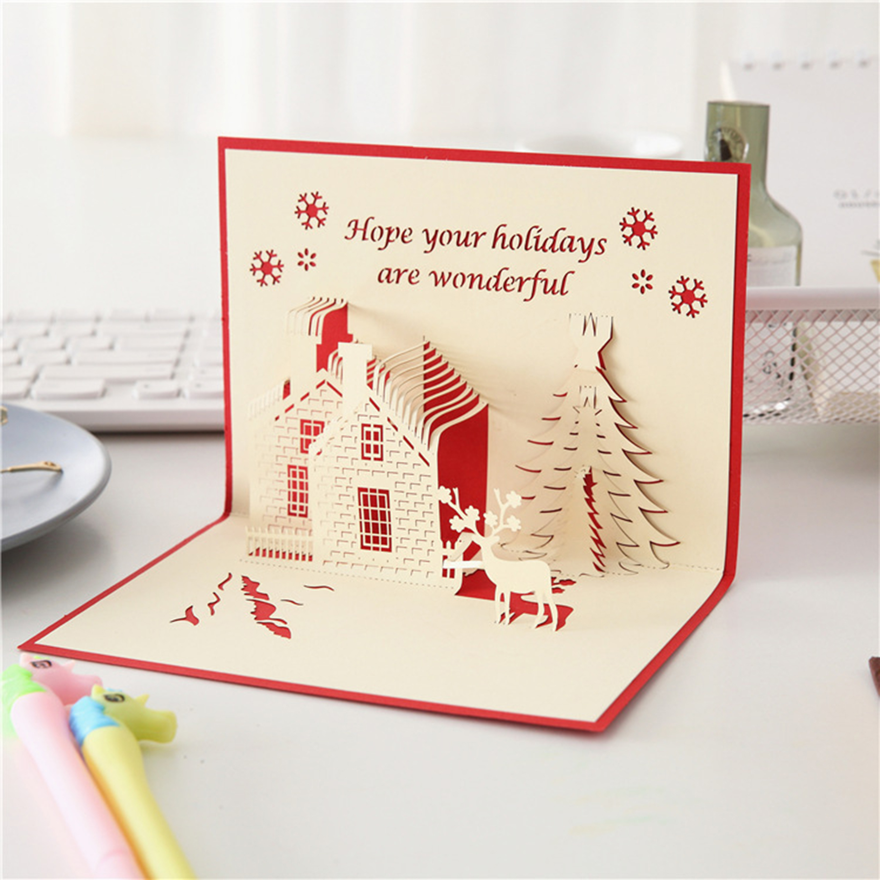 Christmas Castle Greeting Card 3