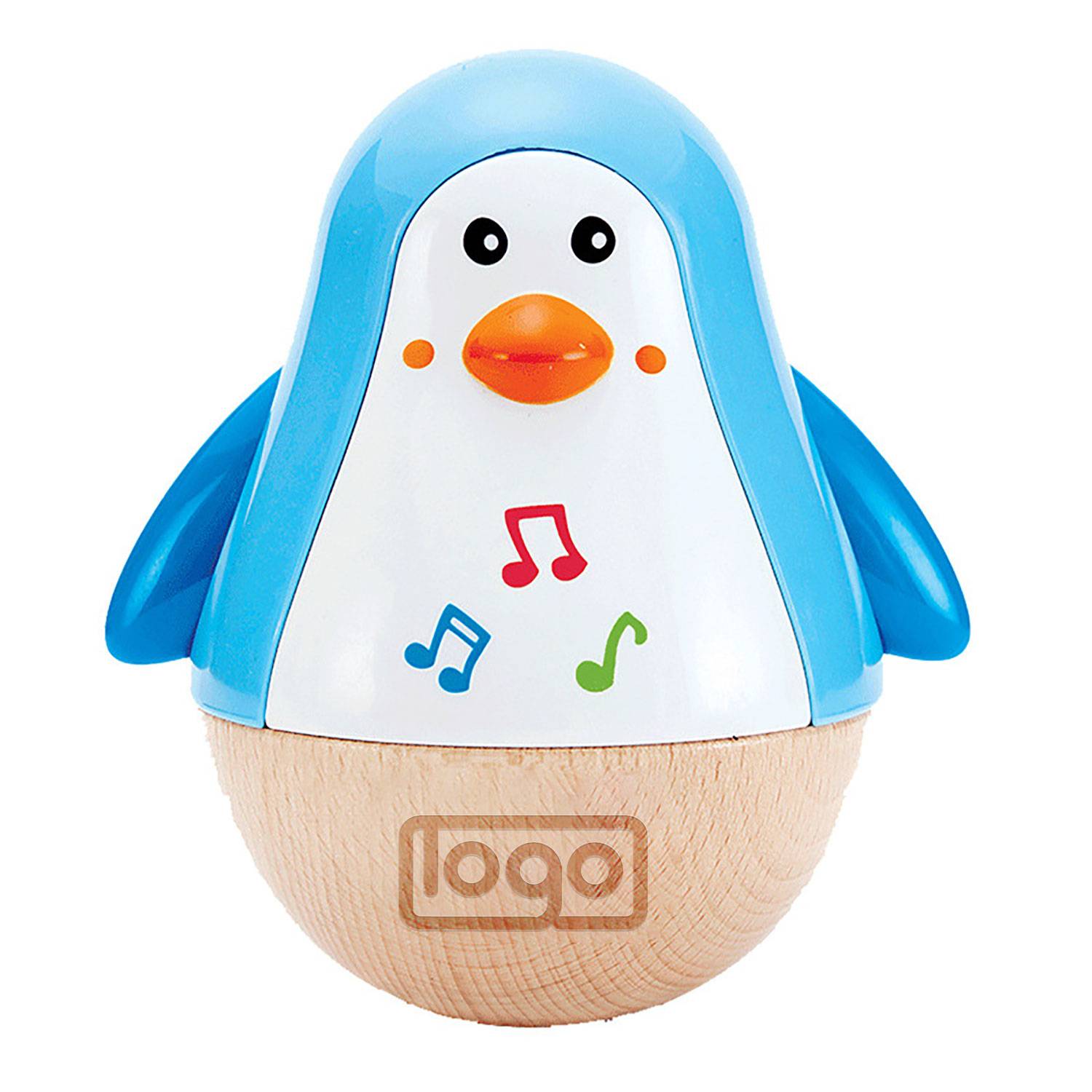 Baby Wooden Musical Penguin Wobbly Toy 7