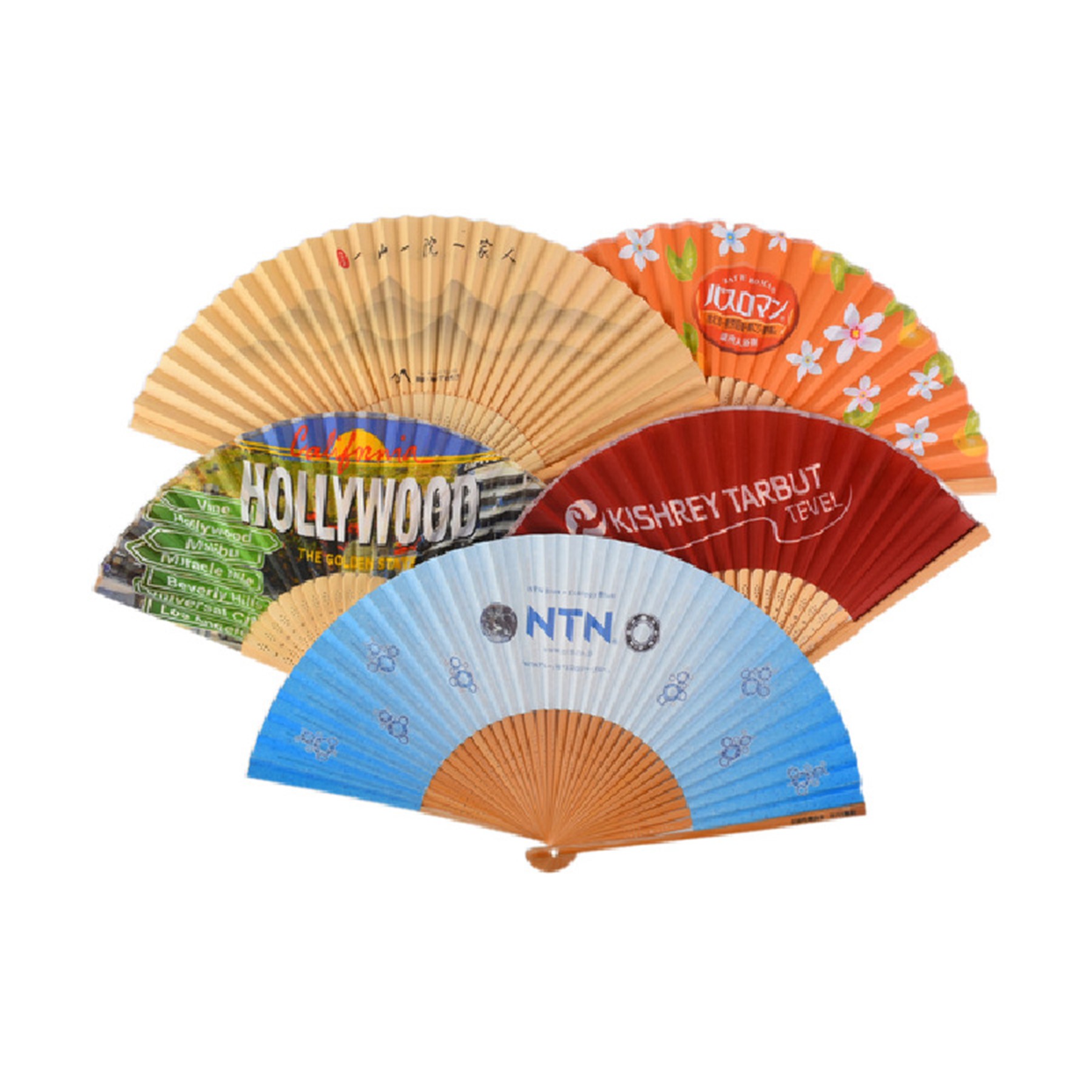 Folding Bamboo Paper Hand Fan 5