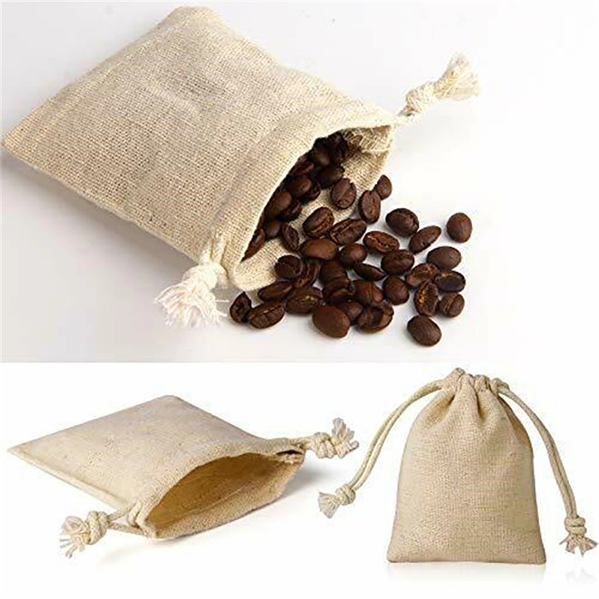 Linen Gift Bags With Drawstring 2