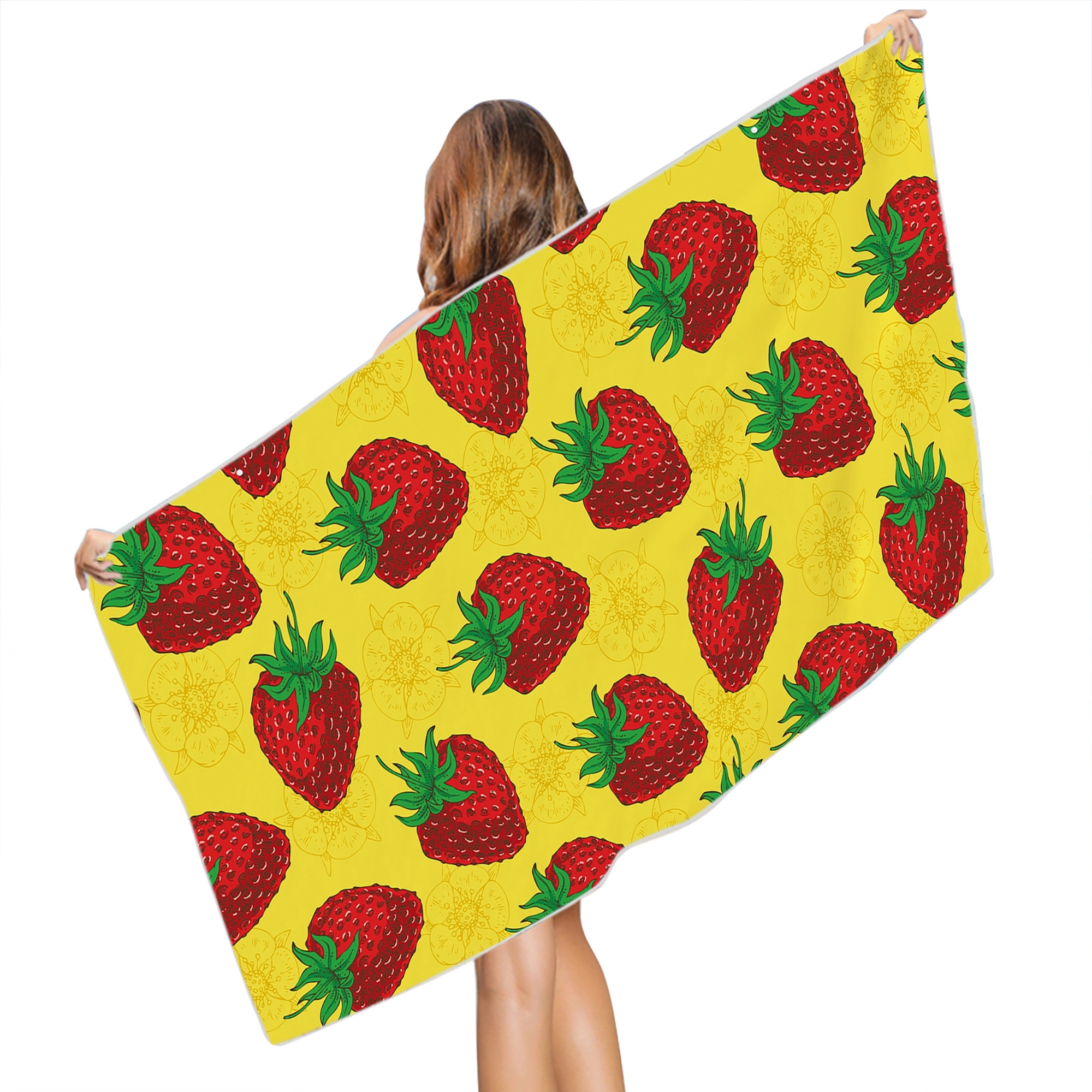 MOQ 50pcs Cute Tropical Fruit  Microfiber Beach Towel 8