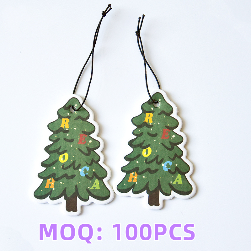 Christmas Tree Full Color Paper Air Freshener up to 10 sq inches 3
