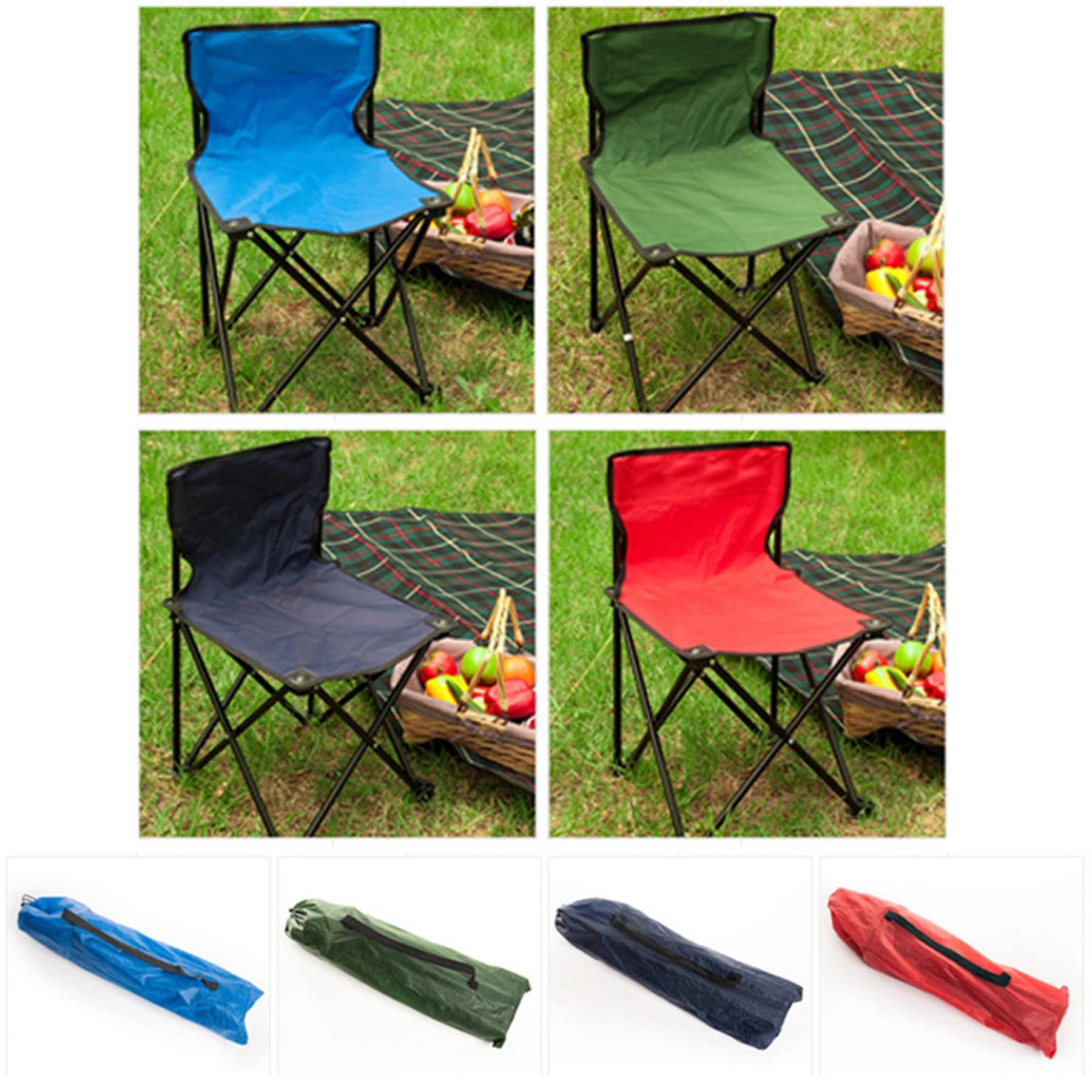 Camping Chair without Arms for Adults 1