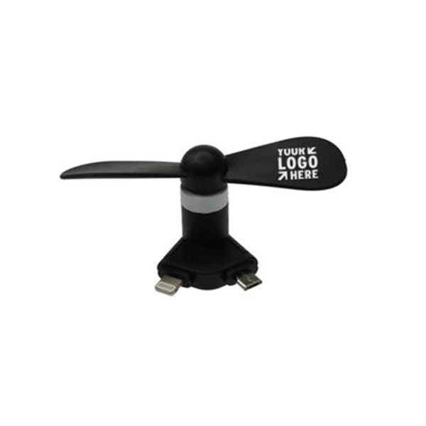 Mini 2-in-1 mobile phone fan manufacturers customized logo 3