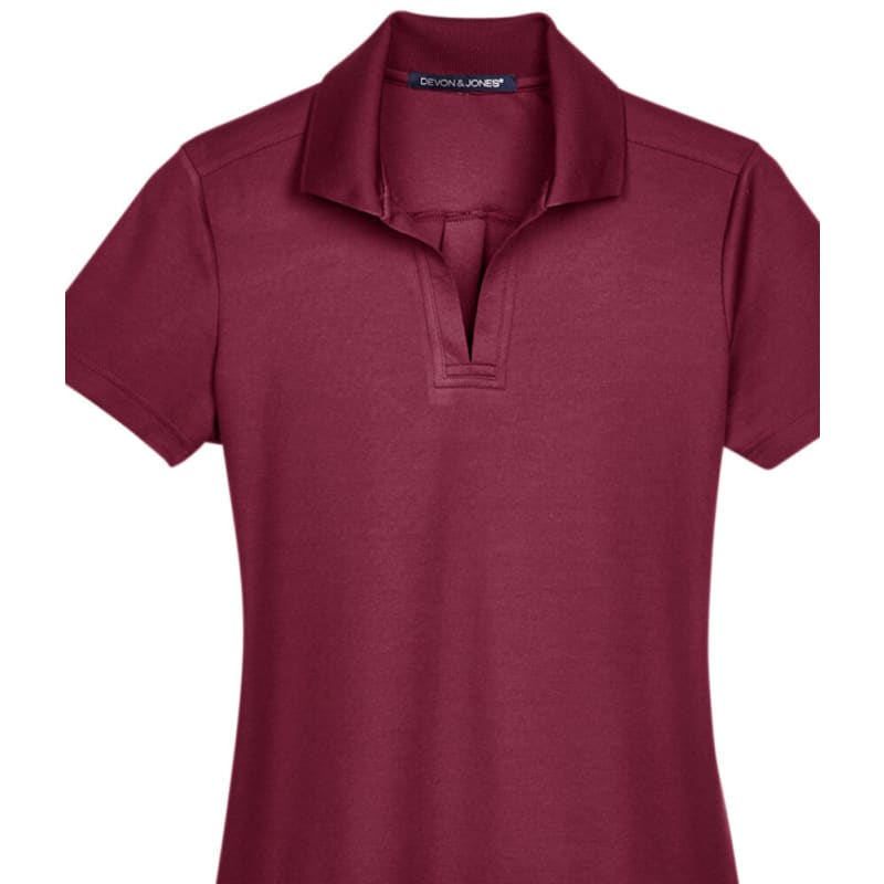 Devon & Jones CrownLux Performance™ Ladies' Plaited Polo 44