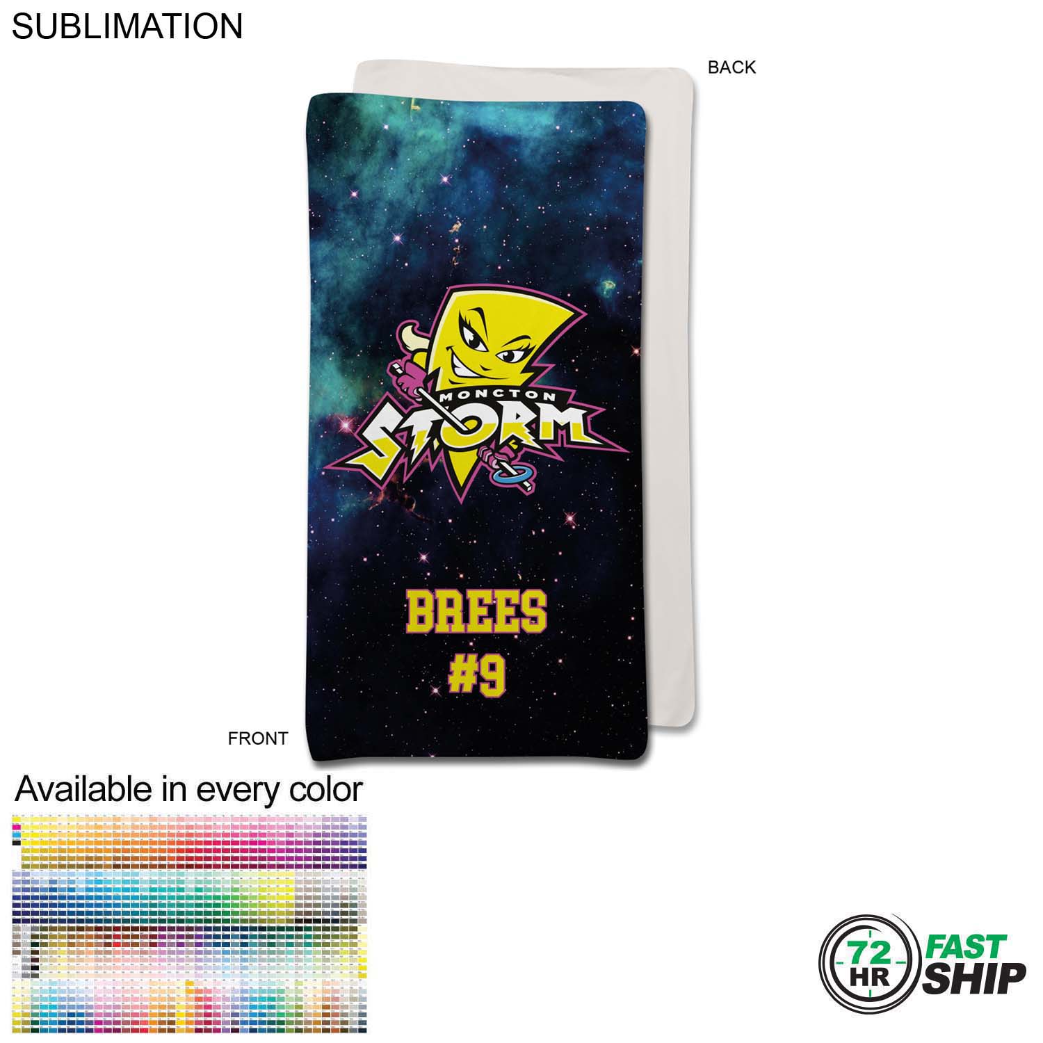 72 Hr Fast Ship - Team Blanket in Ultra Soft and Smooth Microfleece, 30x60, Stadium size 2