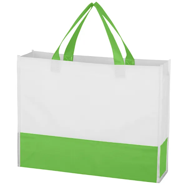 Non-woven Color Block Tote -15x11.5x3.5 7