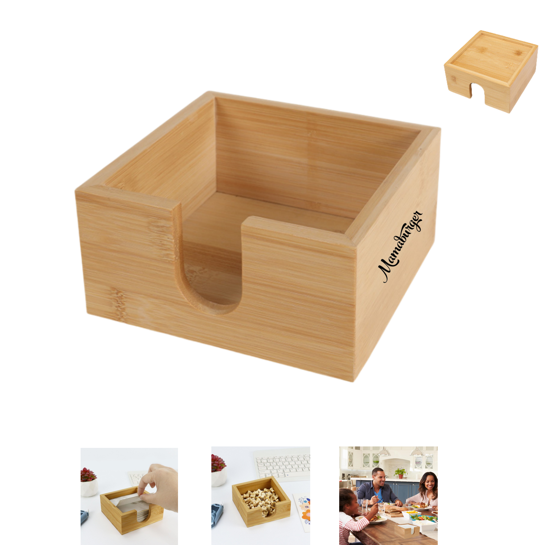Bamboo Napkin Holder 2