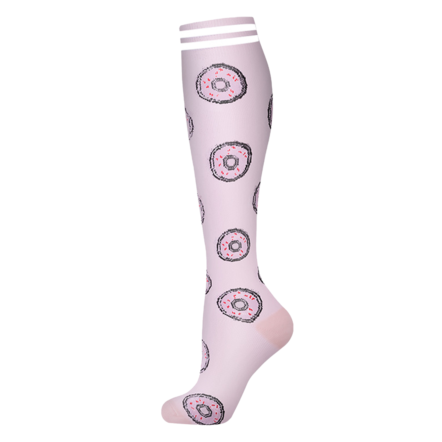 Polyester Non Slip Moisture Wicking Sport Calf Socks 6