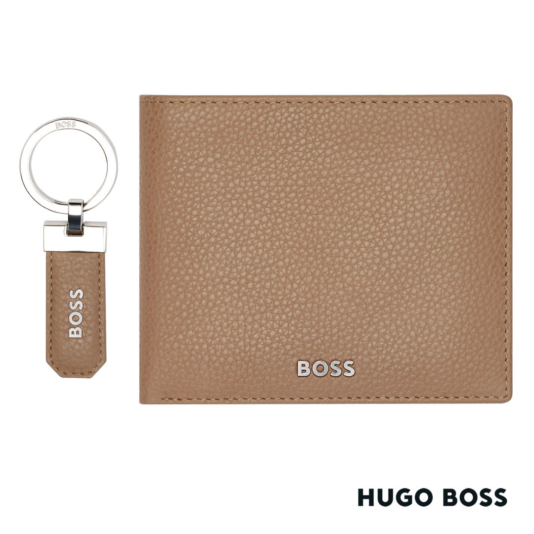 Hugo Boss® Classic Grained Key ring & Wallet Set 2