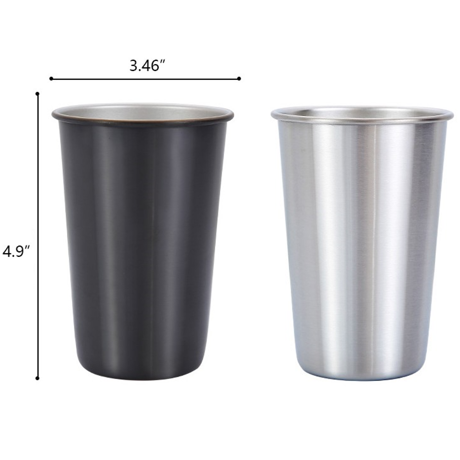 16oz Stainless Steel Pint Cup 2