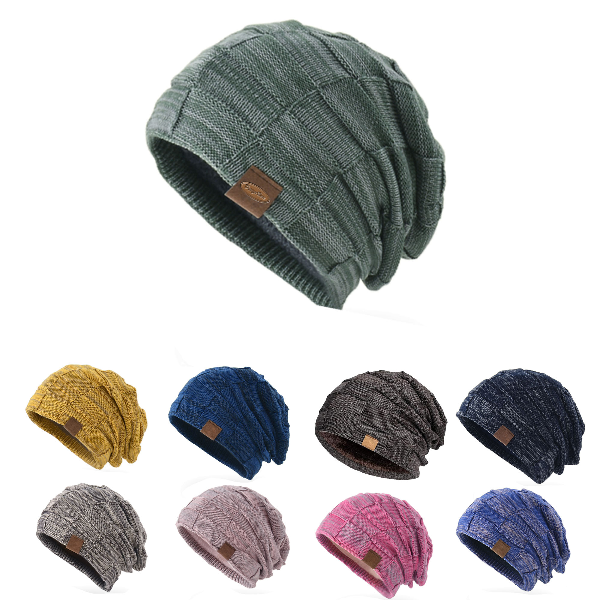 Winter Knit Beanie for Guys, Lined and Thick for Comfort 1