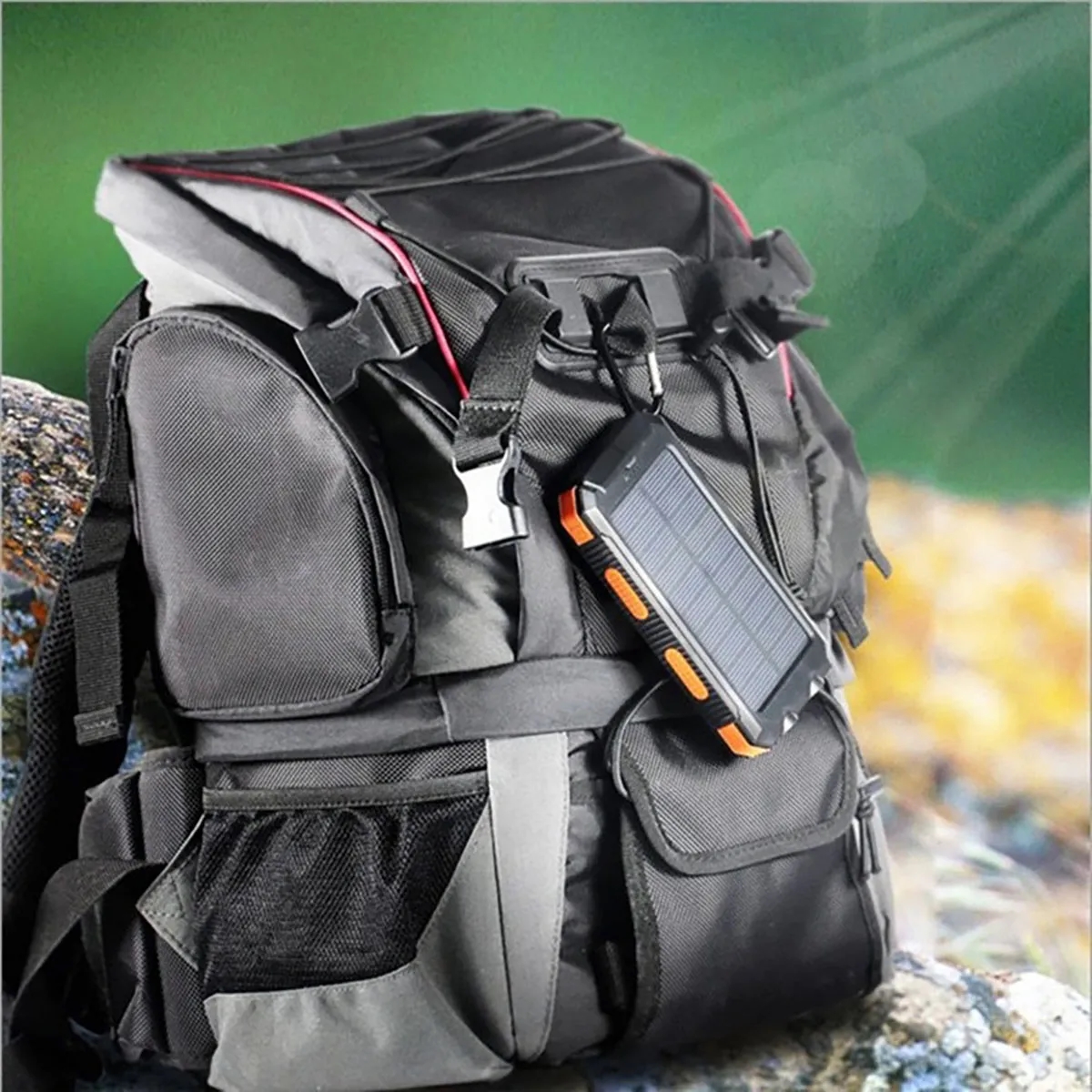 Portable Solar Charger Power Bank 10000mAh 3