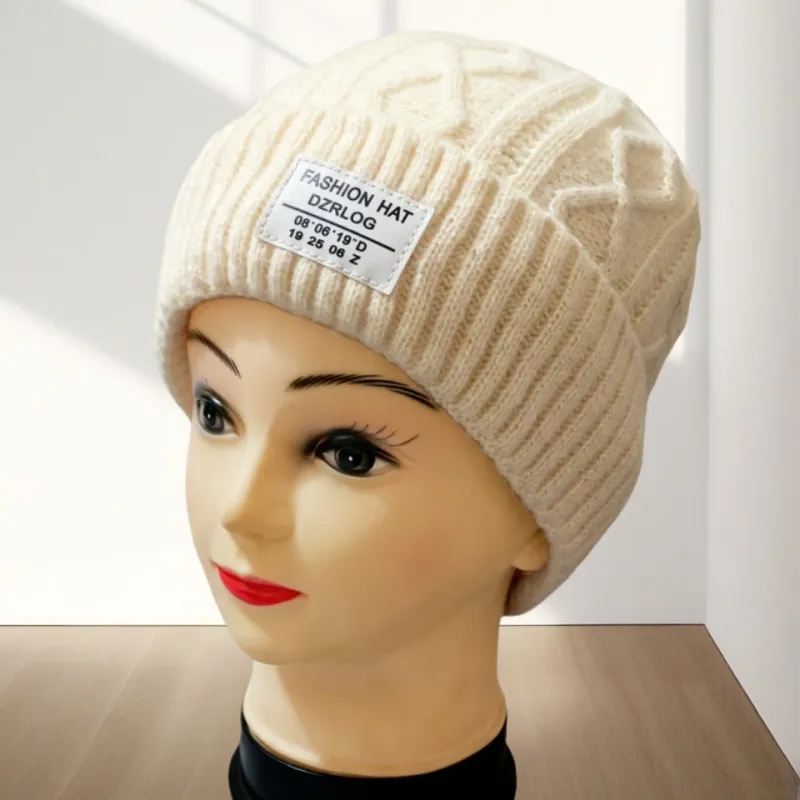 Patch Knit Beanie 2