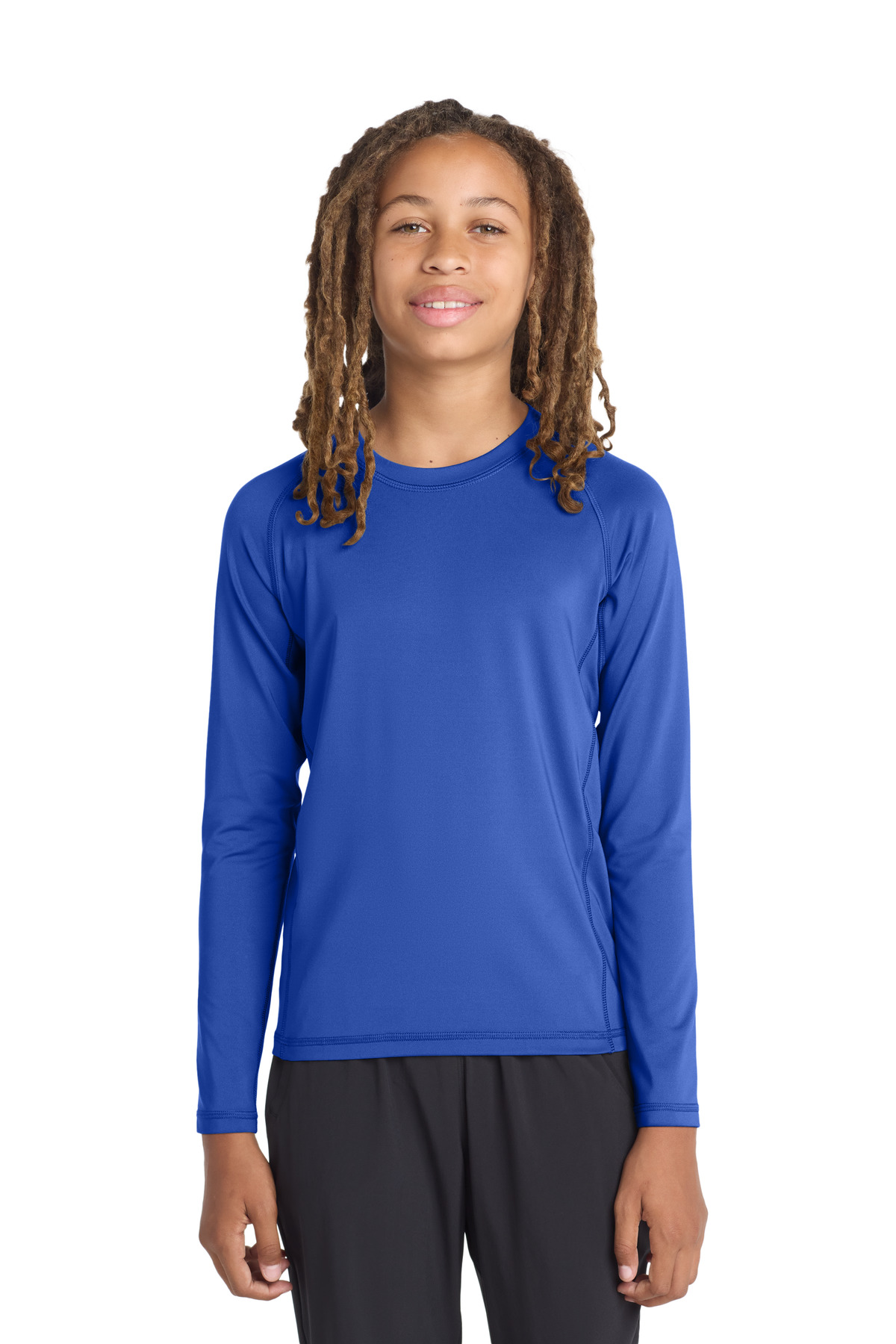 Sport-Tek Youth Long Sleeve Rashguard Tee. YST470LS 25