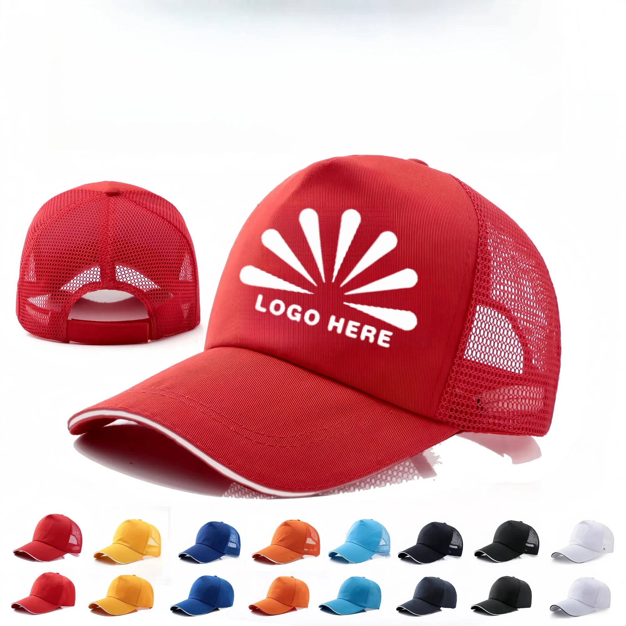 Cotton Mesh Baseball Cap 1
