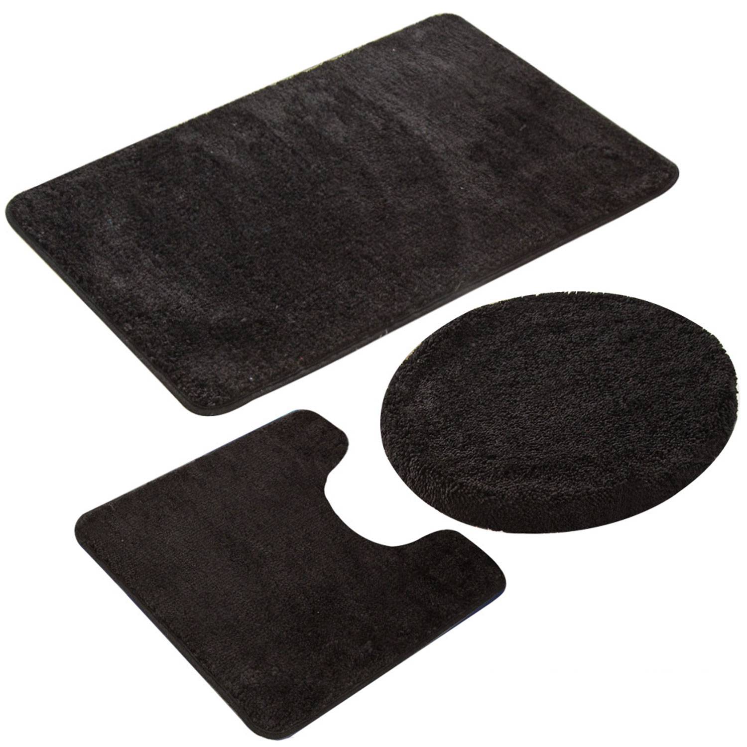 3 Piece Bathroom Rug Set Bath Mats 8