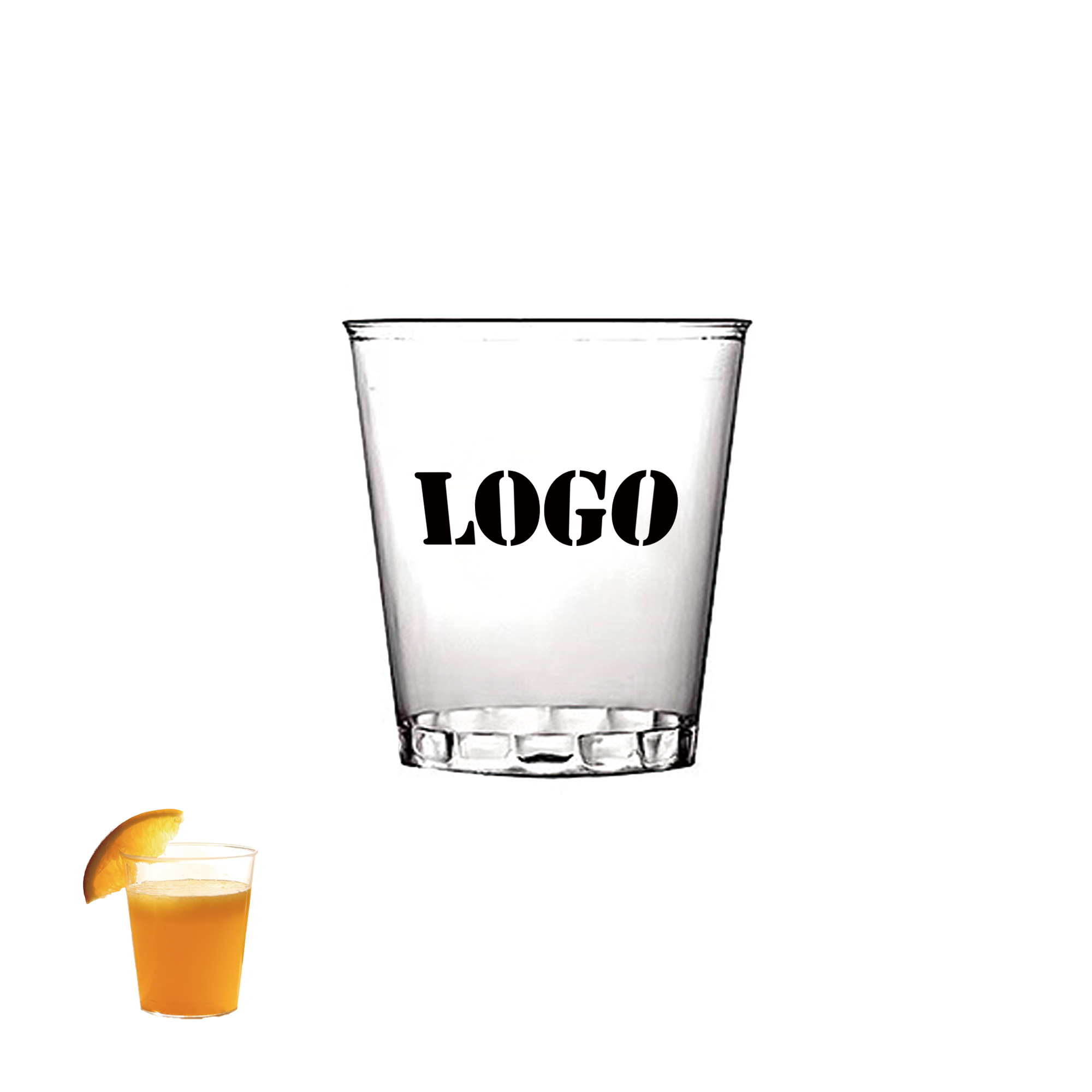 1 Oz Disposable Hard Plastic Tasting Cup 1