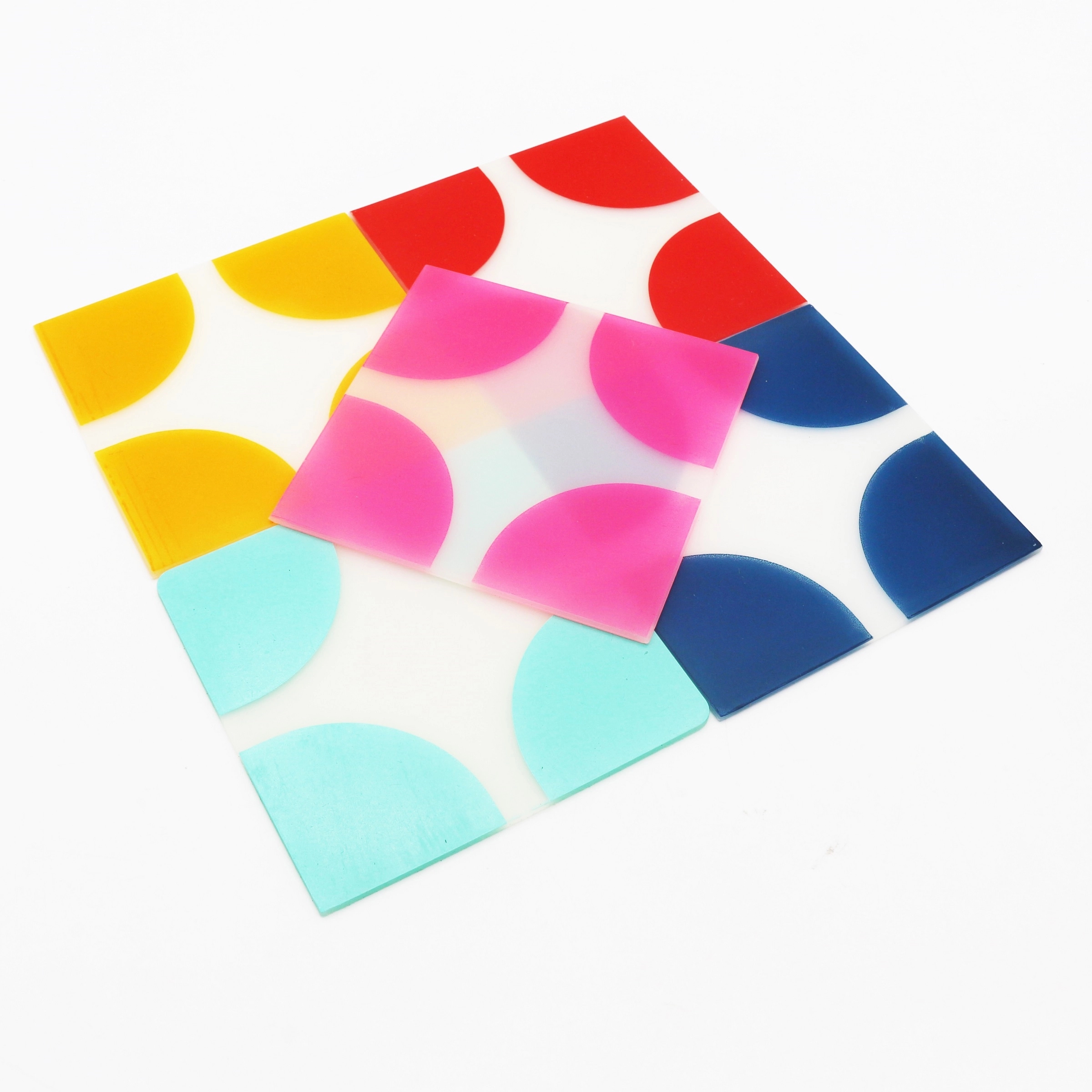 Glass Coaster, custom desk accessory with logo imprint 3