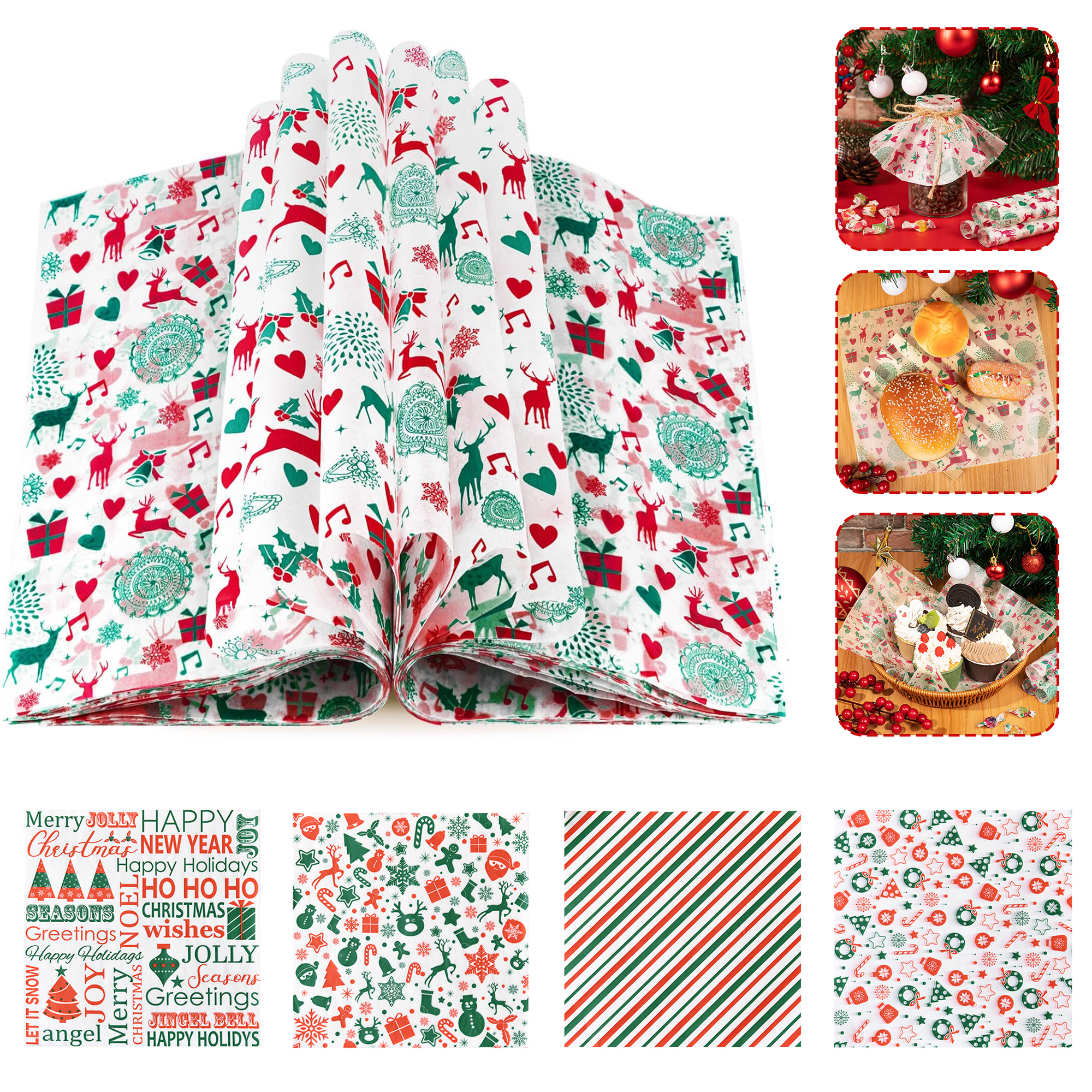 Christmas Wax Paper for Food 2
