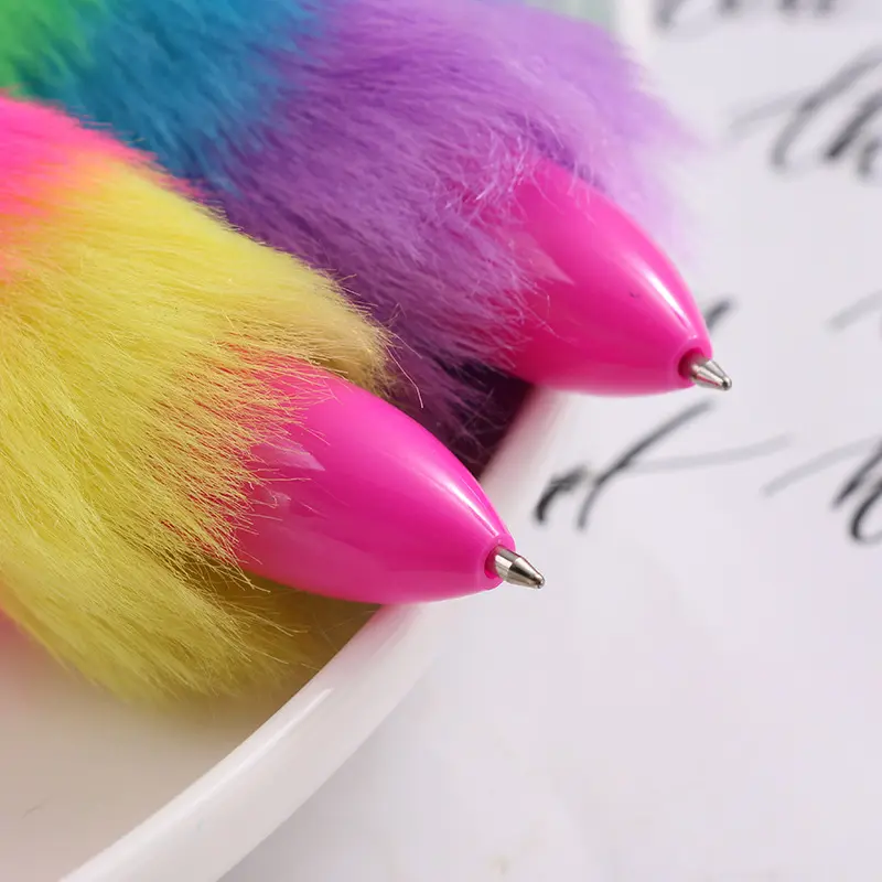 Fur Ballpoint Color Pen 3