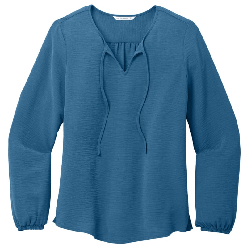 Port Authority Ladies Textured Crepe Blouse 11