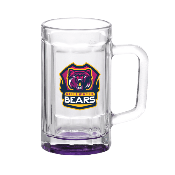 Chug 15 oz. Sports Fan Glass Beer Mug 4