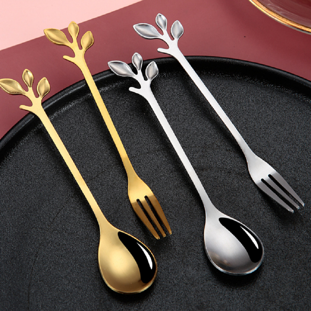 Stainless Steel Coffee Mixing Spoon Dessert Spoon 4