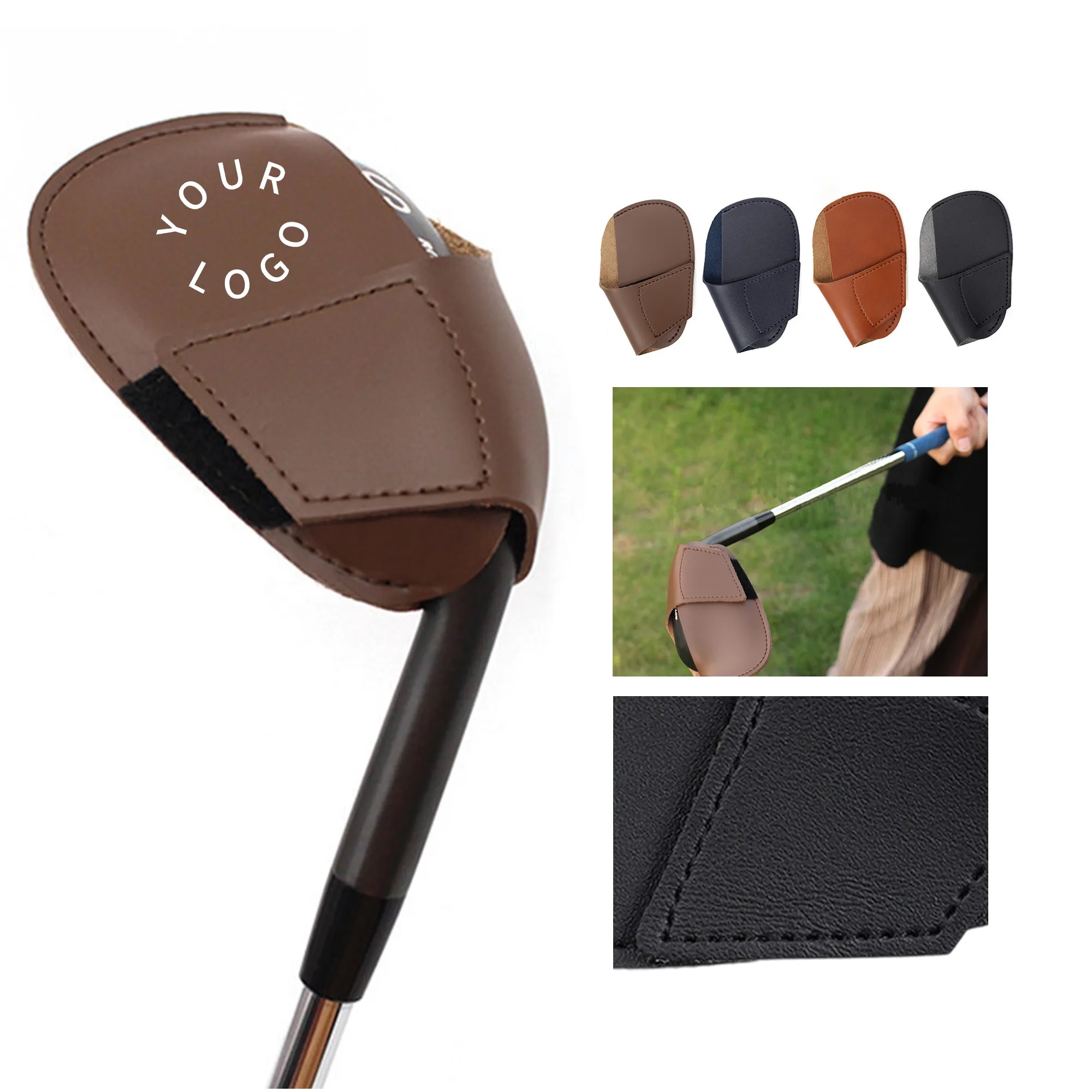 PU Leather Golf Club Head Cover 1