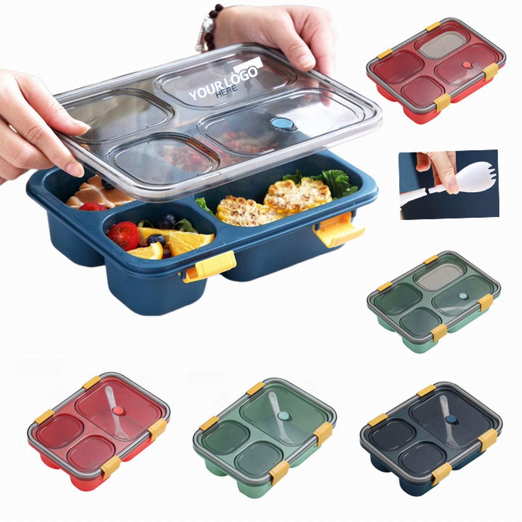 3 Compartment Lunch Box 2