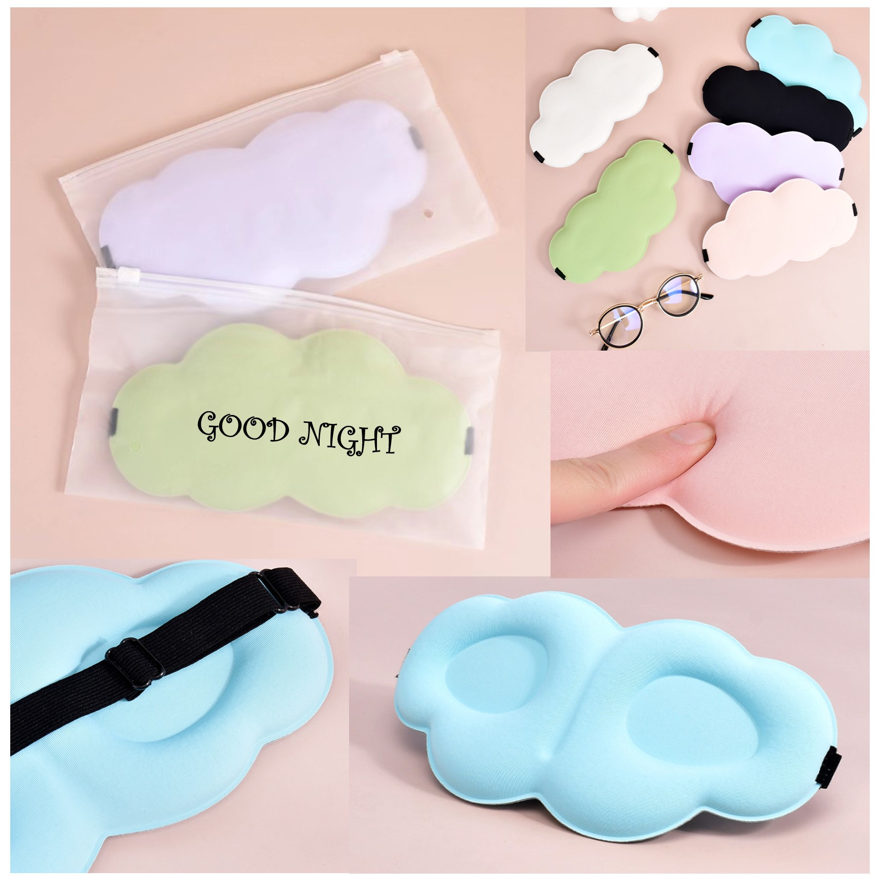 3D Memory Foam sleeping Eye Mask 3