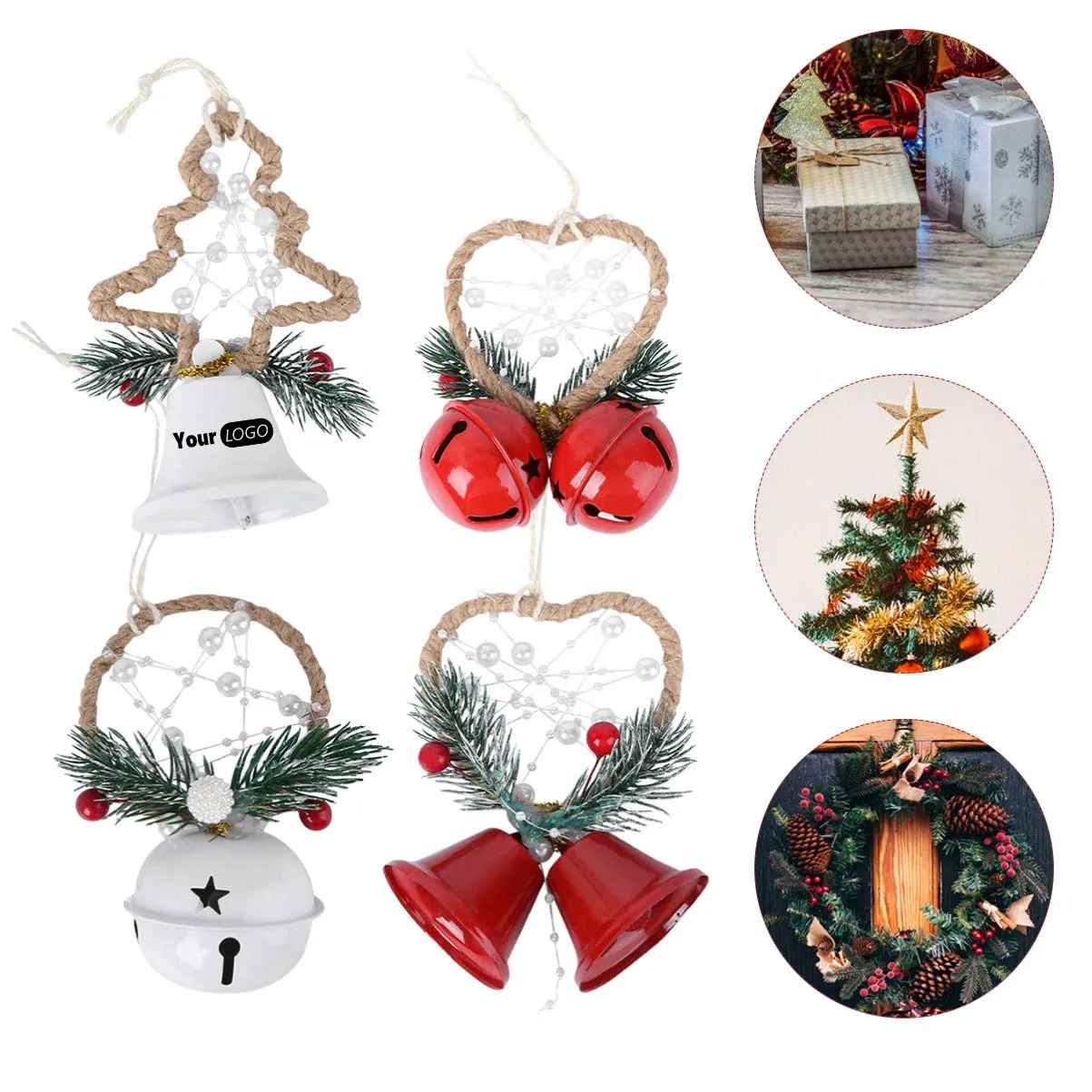 Christmas Bell Hanging Ornament Decorative 3