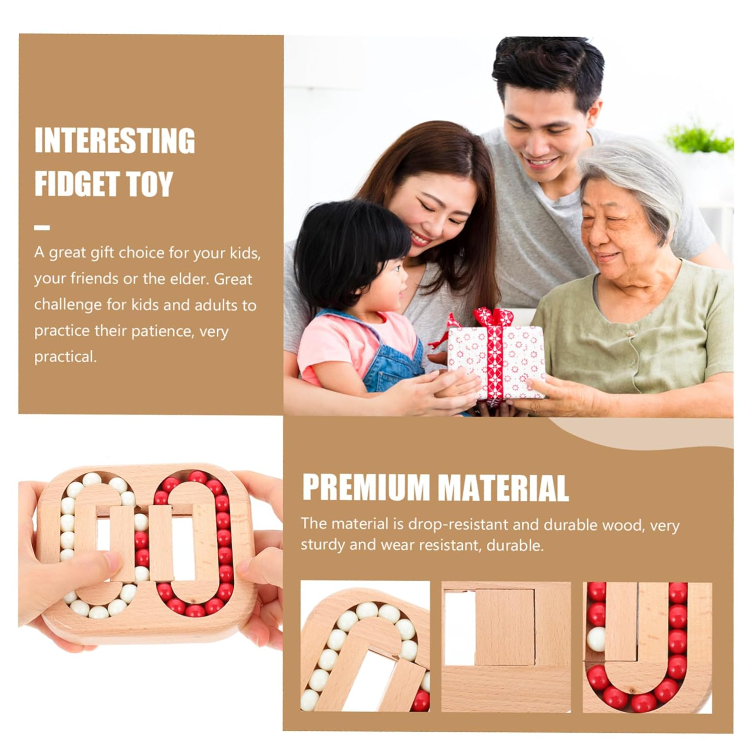 Bean Rotating Finger Cube Educational Toys 8