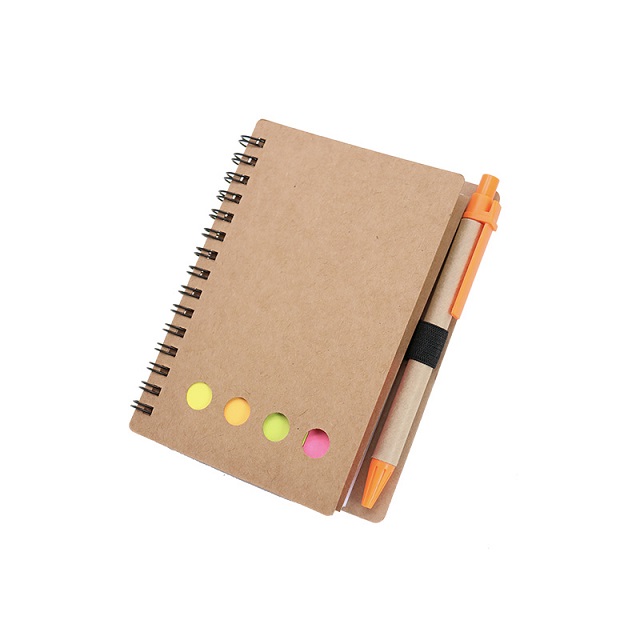 Kraft Note Book w/ Ballpen & Stickynote 1