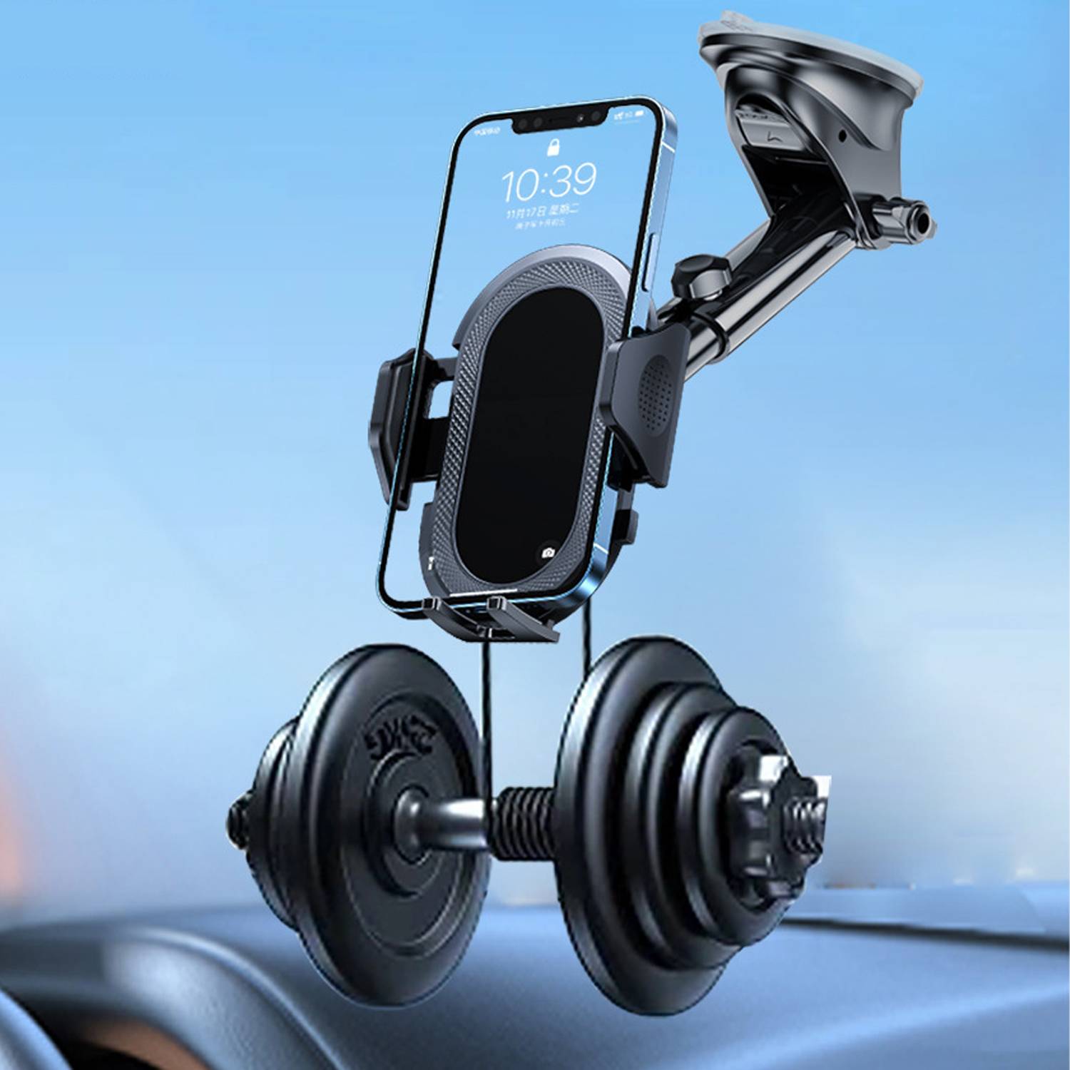 360 Degree Adjustable Suction Cup Car Phone Holder 2