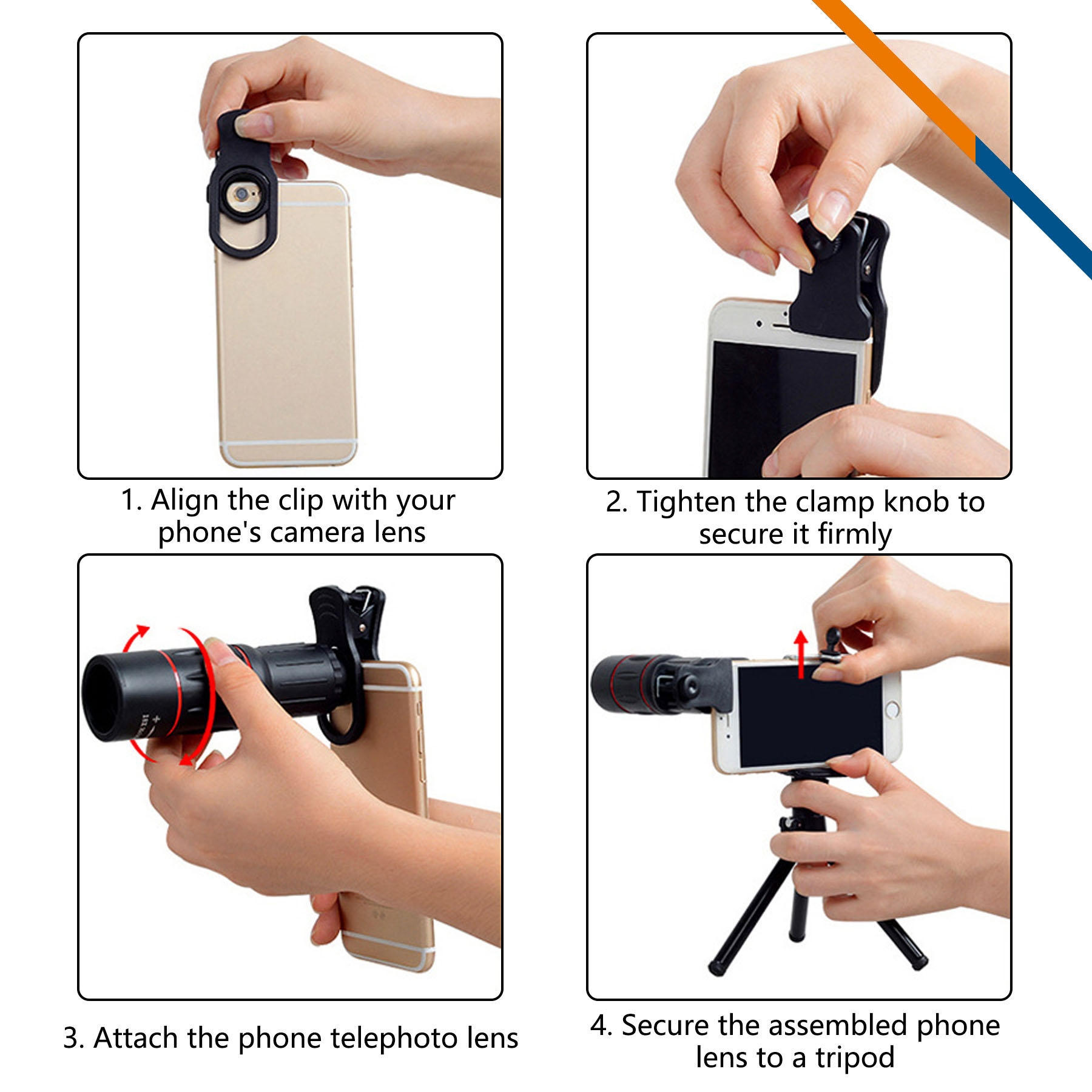 FarSight 36X Retractable Zoom Phone Lens Kit 12