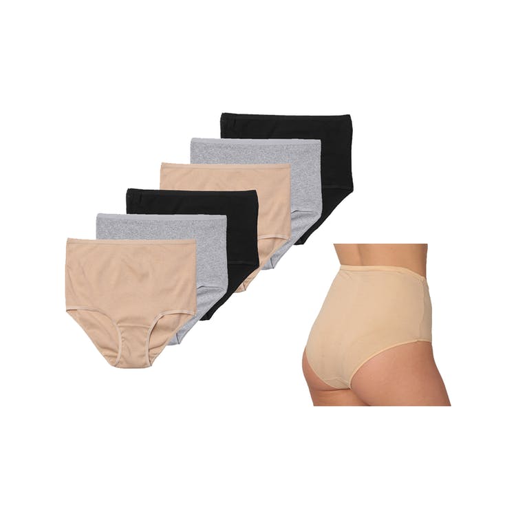 Women's Hi-Cut Briefs - Classic Colors Size 8-10 Cotton/Spandex 2